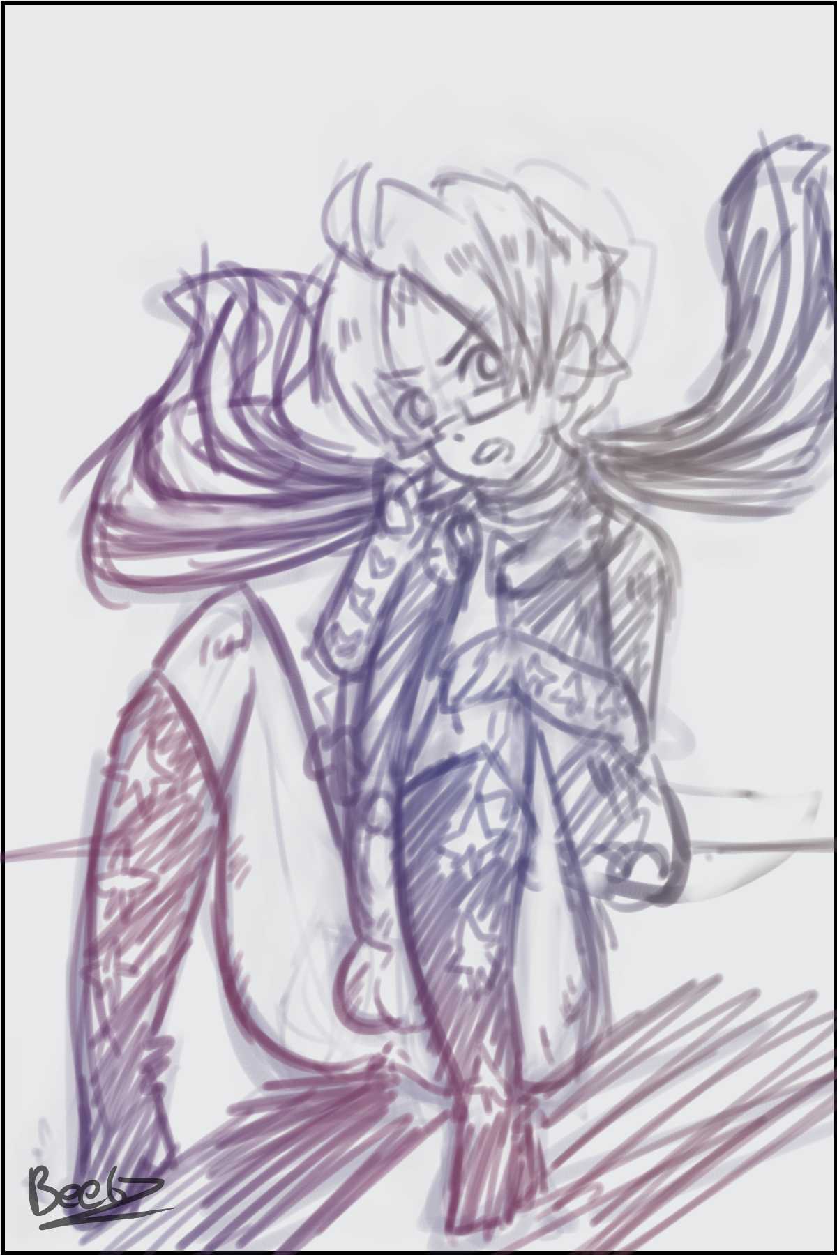 20 minute random sketch daily berries.DE ZuomE